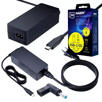 3MK PROTECTION 3mk HARDY laptopvoeding 65W voor HP 20V USB-C/DC 4,5 x 3,0