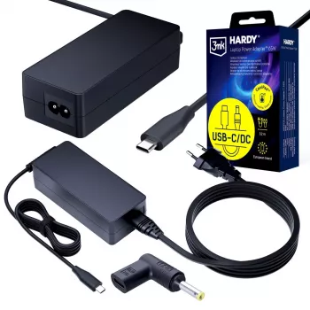 3MK PROTECTION 65W universele laptopvoedingsadapter 20V USB-C/DC 4.0x1.7mm - 3mk Hardy