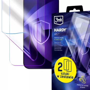 3MK PROTECTION Poco X8 Pro Max Hardy ARC+ schermfolie (2-pack) - flexibele polyurethaanfolie, zelfherstellend, schokabsorberend