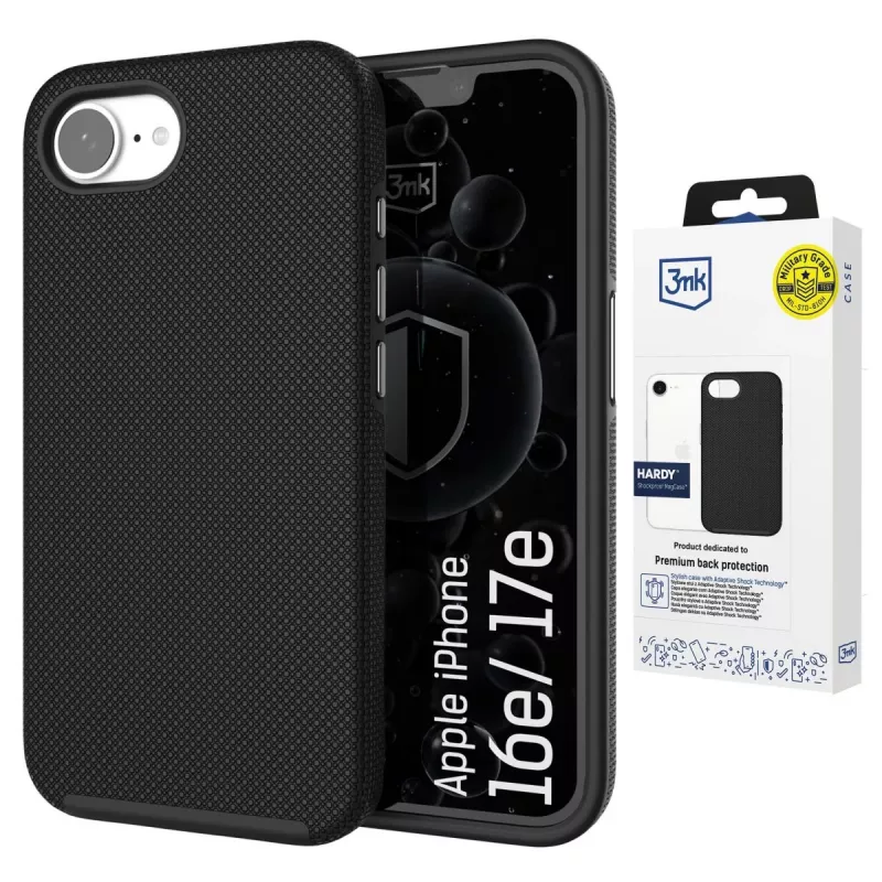 Apple iPhone 16E/ iPhone 17E - 3mk Hardy Shockproof MagCase, transparant