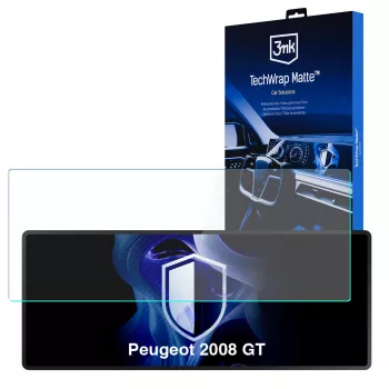 3MK PROTECTION TechWrap matte schermbeschermer voor Peugeot 2008 GT (2020+) - antireflectie, zelfherstellend, 0,2 mm
