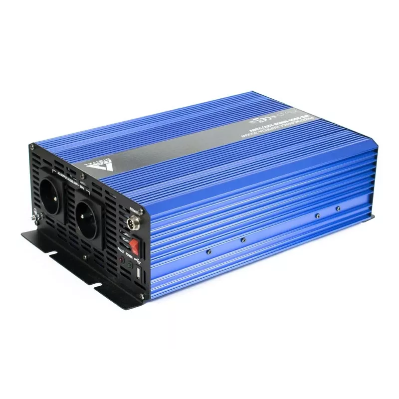 AZO Digital 12 VDC / 230 VAC zuivere sinusgolf omvormer 3000W IPS-3000S