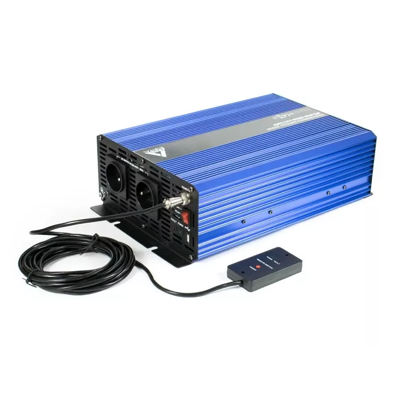 AZO Digital 12 VDC / 230 VAC zuivere sinusgolf omvormer 3000W IPS-3000S