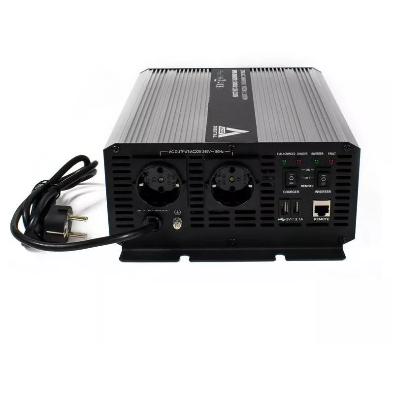 AZO DIGITAL onderbrekingsvrije stroomvoorziening (UPS + AVR) 12V UPS-2000SR 2000VA 1400W line-interactive