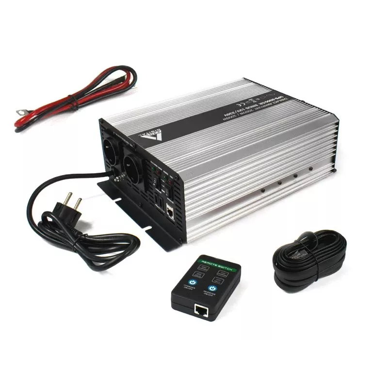 AZO DIGITAL onderbrekingsvrije stroomvoorziening (UPS + AVR) 12V UPS-2000SR 2000VA 1400W line-interactive