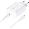 FORCELL F-ENERGY TFK-TC-20WPD USB-C-voeding met USB-C-naar-Lightning-kabel, 20W PD QC4.0, 3A, wit