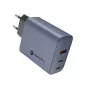 FORCELL F-ENERGY GaN VT-42B wandoplader 2x USB-C + USB-A PD QC4.0 4A 65W grijs