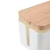 MOZOS KBO-LW-WOOD bamboe kabelmanagementbox voor stekkerdozen, natuurlijk hout