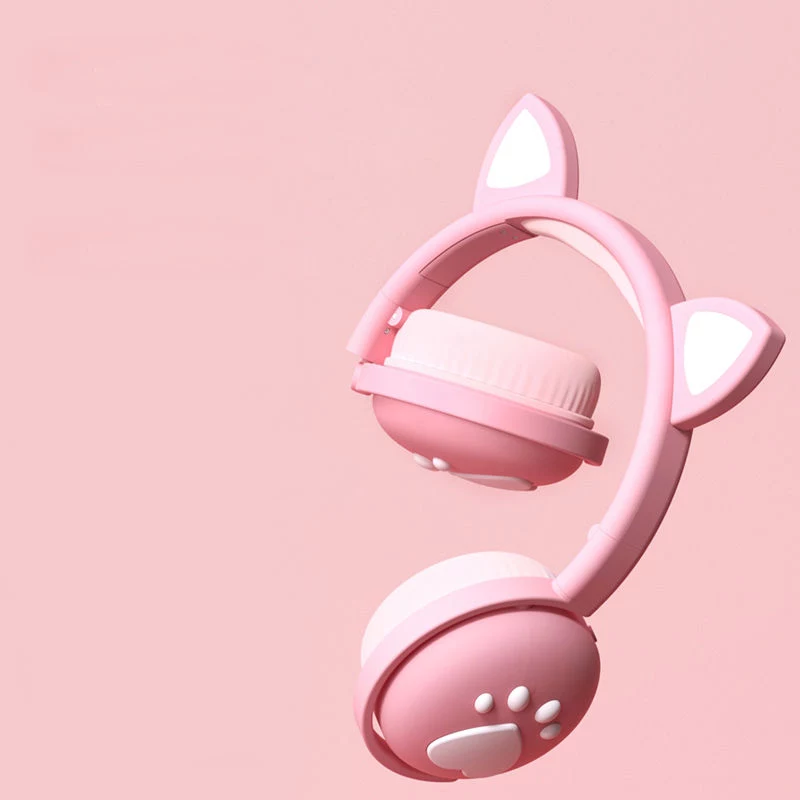 MOZOS KID DOG draadloze kinderhoofdtelefoon roze