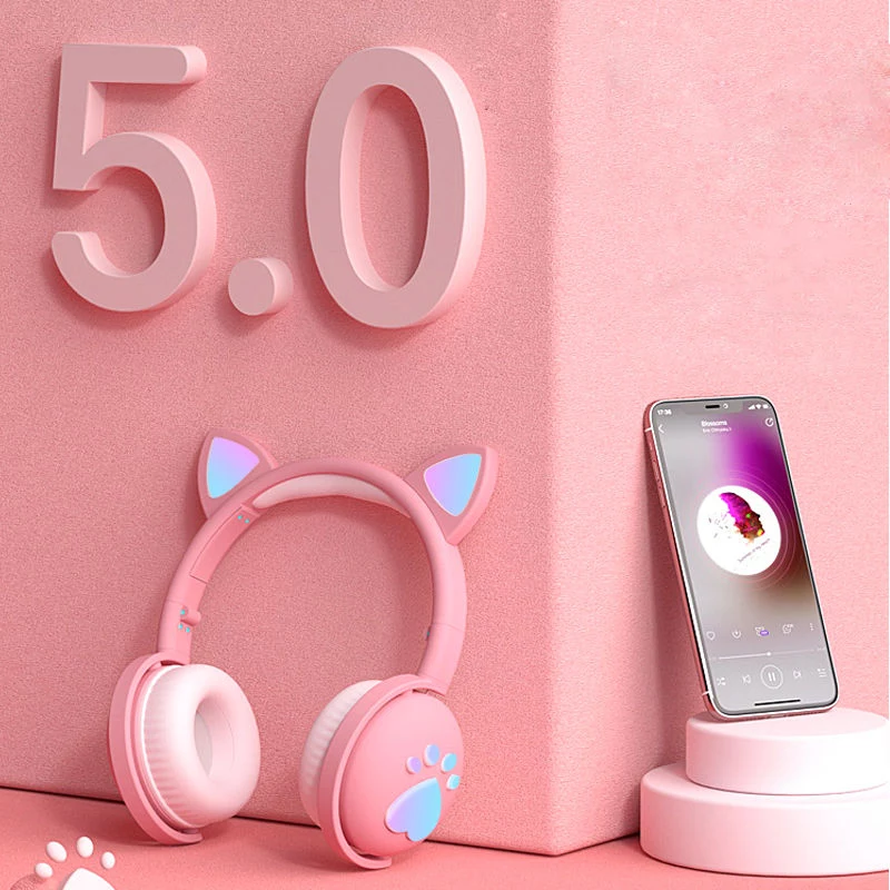 MOZOS KID DOG Draadloze koptelefoon voor kinderen paars