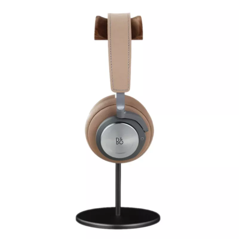 MOZOS HS Supreme hoofdtelefoonstandaard voor over-ear koptelefoons - walnoot en metaal