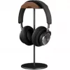 MOZOS HS Supreme hoofdtelefoonstandaard voor over-ear koptelefoons - walnoot en metaal