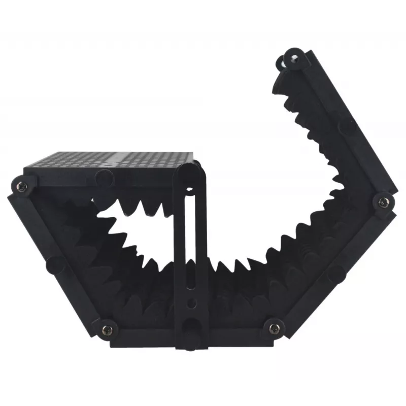 Mozos MSHIELD-CABIN-ECO akoestisch isolatieschild voor microfoon, 5-panel, zwart