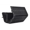 Mozos MSHIELD-CABIN-ECO akoestisch isolatieschild voor microfoon, 5-panel, zwart