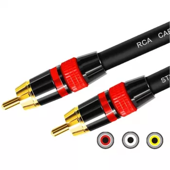 MOZOS Premium RCA naar RCA-subwooferkabel 3m