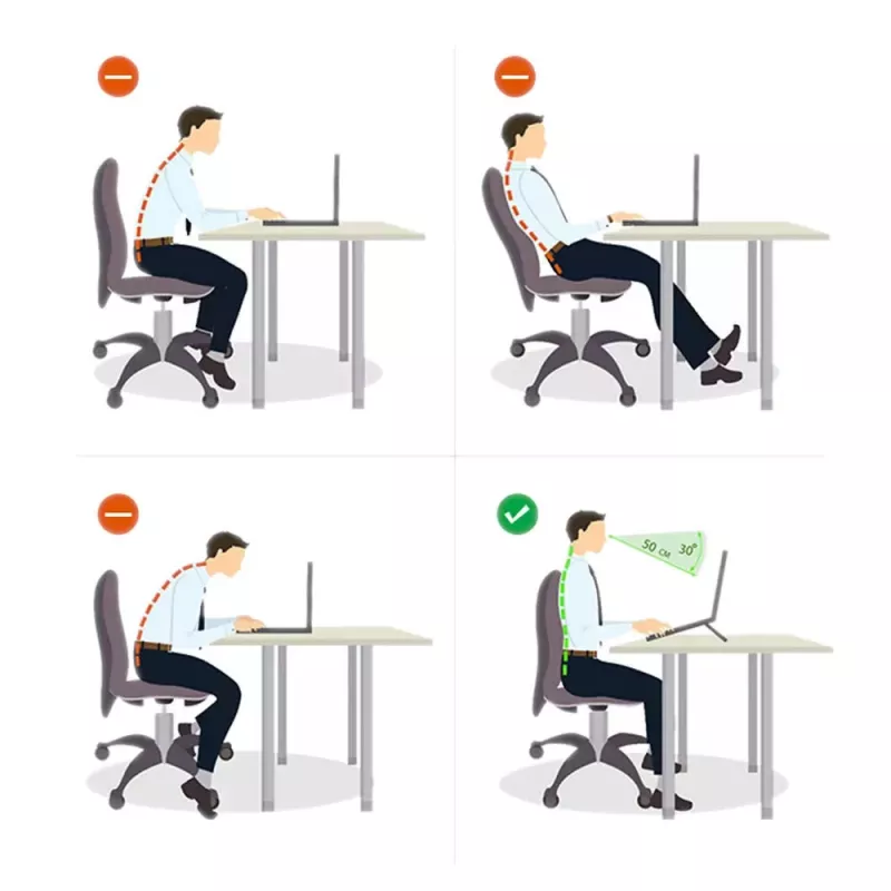 MOZOS N3 SV Ergonomische aluminium laptopstandaard voor 10-17,3 inch laptops, zilver