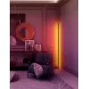 MOZOS LC-RGB LED-hoekvloerlamp wit