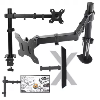 MOZOS MS02 tafelhouder voor monitor 10-29 inch zwart