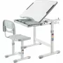 MOZOS DC-SET Hoogteverstelbaar bureau- en stoelset grijs