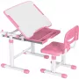 MOZOS DC-SET Verstelbaar bureau- en stoelset roze