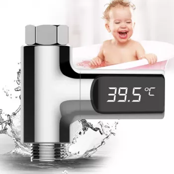 MOZOS LED Digitale douchethermometer, wateraangedreven