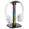 MOZOS D11 RGB LED-hoofdtelefoonstandaard met USB-hub en audioaansluiting