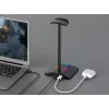 MOZOS D12 RGB LED-hoofdtelefoonstandaard voor over-ear-hoofdtelefoons
