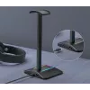 MOZOS D12 RGB LED-hoofdtelefoonstandaard voor over-ear-hoofdtelefoons