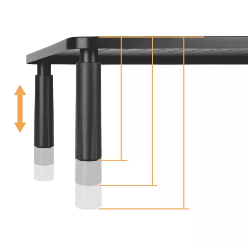 MOZOS SPM2 dual monitor riser bureau standaard 1000x230x120 mm zwart