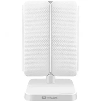 MOZOS ML10X LED make-upspiegel met 10x vergroting, 3 kleurmodi, traploze dimming, 360°-zwenk, USB-C oplaadbaar, wit
