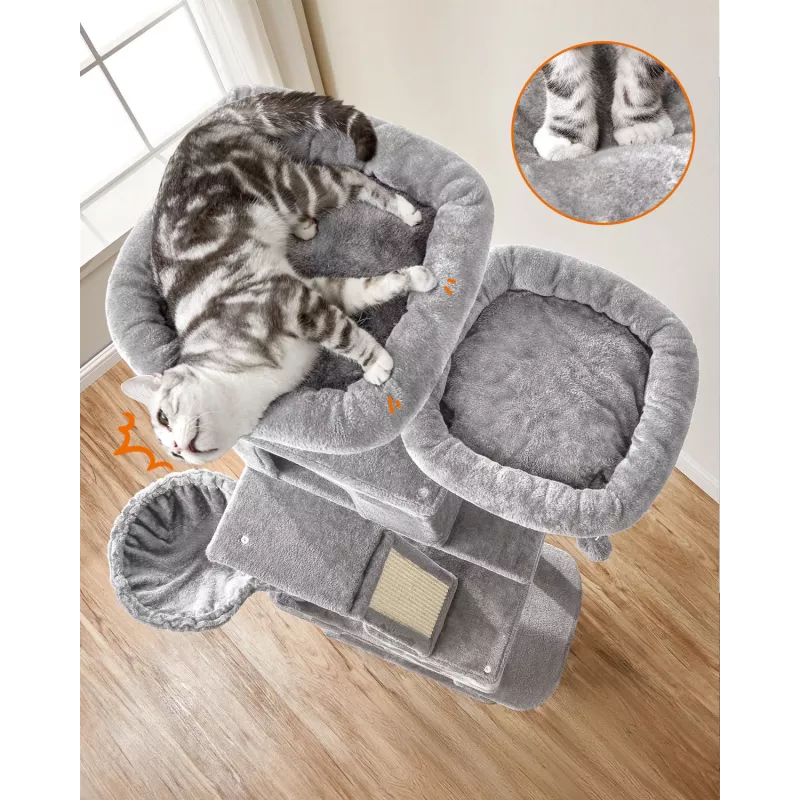 MOZOS Kitty Tree grote krabpaal voor katten, hoogte 206 cm