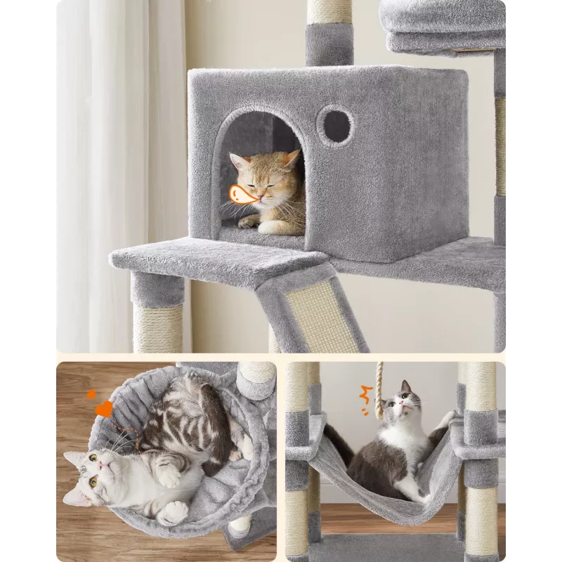MOZOS Kitty Tree grote krabpaal voor katten, hoogte 206 cm
