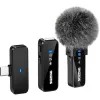 MOZOS MX2-DUAL draadloze lavalier-microfoonset voor smartphones, 2 microfoons, 2,4 GHz, USB-C