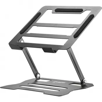 MOZOS N2-BK ergonomische laptopstandaard - zwart, in hoogte verstelbaar, opvouwbaar, aluminium