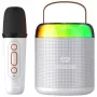 MOZOS MK Wit karaoke-microfoon bluetooth-luidspreker