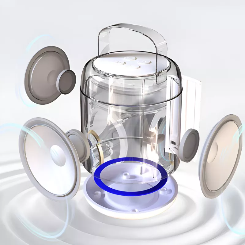 MOZOS MK Wit karaoke-microfoon bluetooth-luidspreker