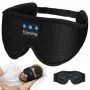 MOZOS LC001-V2 Bluetooth-slaapmasker met stereoluidsprekers, zwart