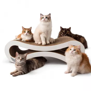 MOZOS KITTY-SPIKE Kattenkrabpaal & ligplaats voor katten, karton, groot, 86 cm XXL