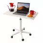 MOZOS SPM4-WH Mobiele laptoptafel met hoogteverstelling, wit