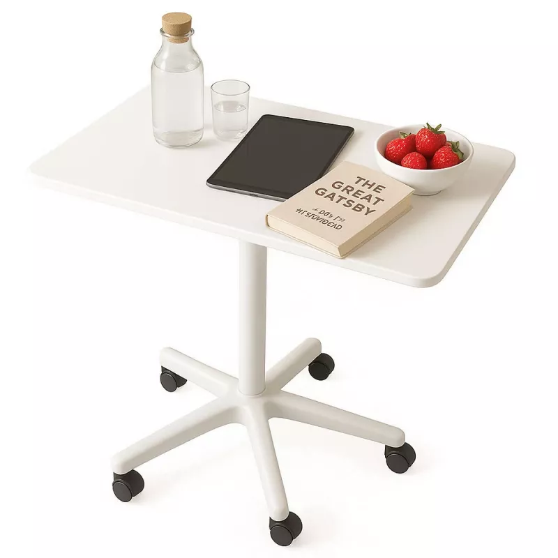 MOZOS SPM4-WH Mobiele laptoptafel met hoogteverstelling, wit