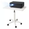 MOZOS SPM4-WH Mobiele laptoptafel met hoogteverstelling, wit