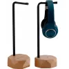 MOZOS HS-PRO-LIGHT Hoofdtelefoonstandaard van hout, essenhout en ijzer, 35 cm, lichtbruin