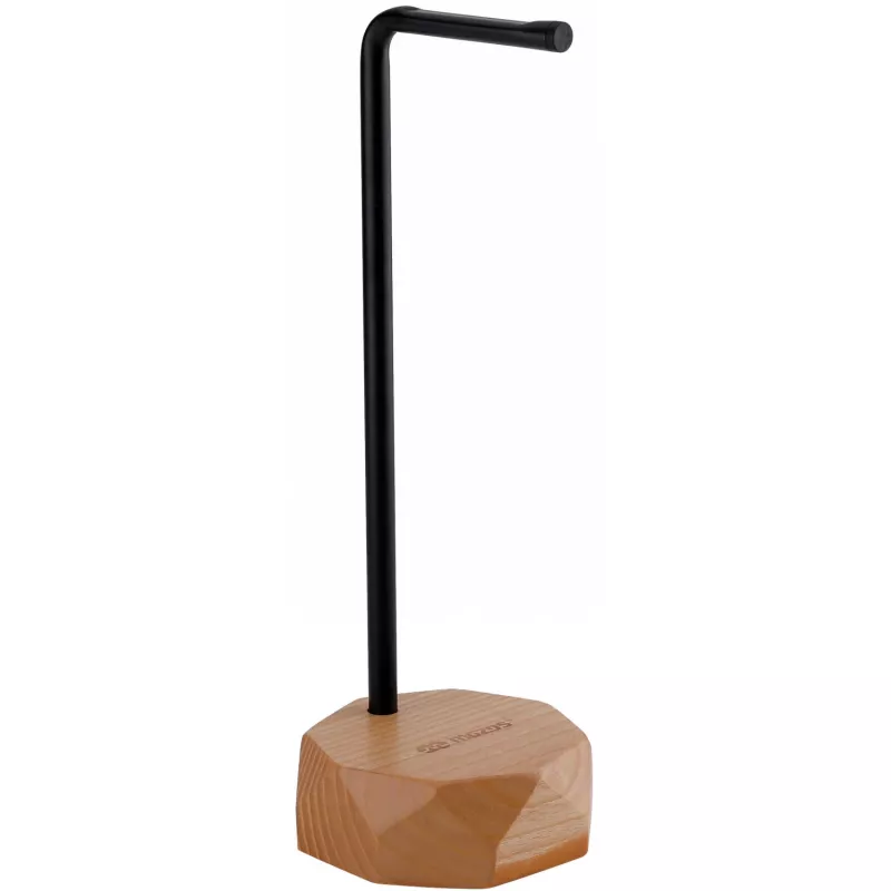 MOZOS HS-PRO-LIGHT Hoofdtelefoonstandaard van hout, essenhout en ijzer, 35 cm, lichtbruin