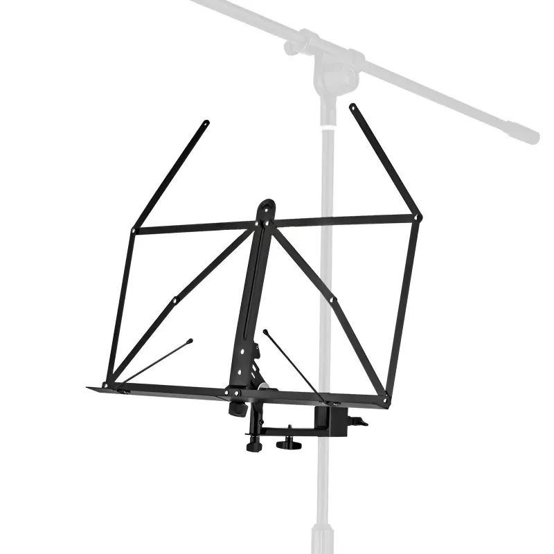 MOZOS MSH1 Bladmuziekhouder voor microfoonstandaard