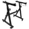 MOZOS KSX6 X-style keyboardstandaard met wielen voor digitale piano