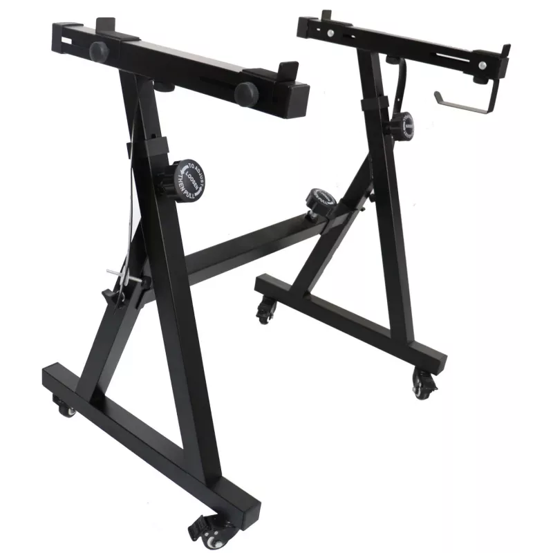 MOZOS KSX6 X-style keyboardstandaard met wielen voor digitale piano