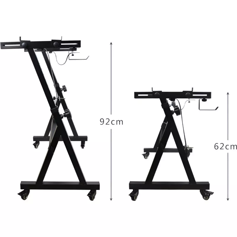 MOZOS KSX6 X-style keyboardstandaard met wielen voor digitale piano
