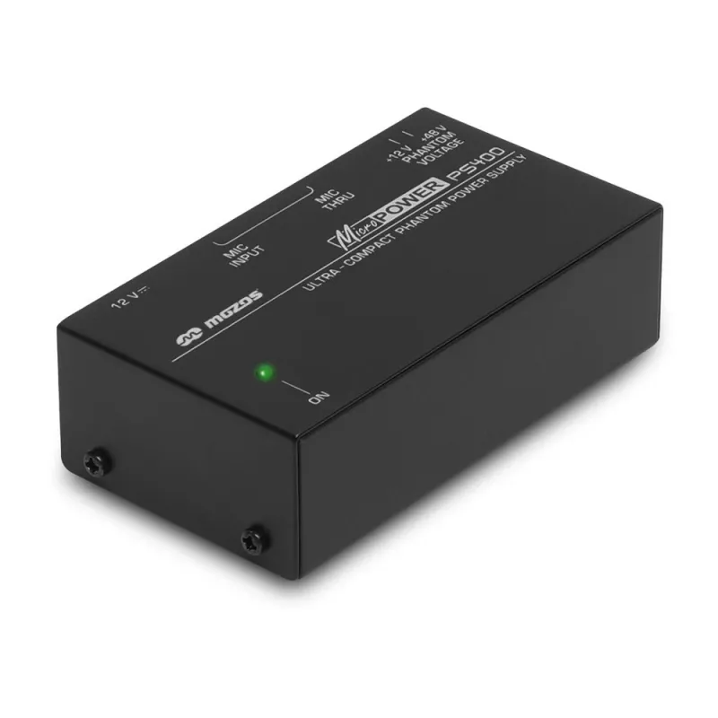 MOZOS PS400 Fantoomvoeding 12V / 48V voor XLR-microfoons