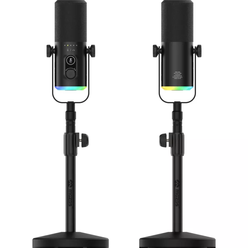 Mozos GM-ONE USB XLR RGB LED-microfoon zwart