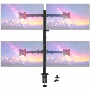 MOZOS MS04 VESA tafelhouder voor 4 monitors 17-32 inch zwart